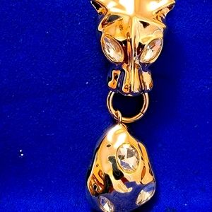 Gold tone necklace Panther